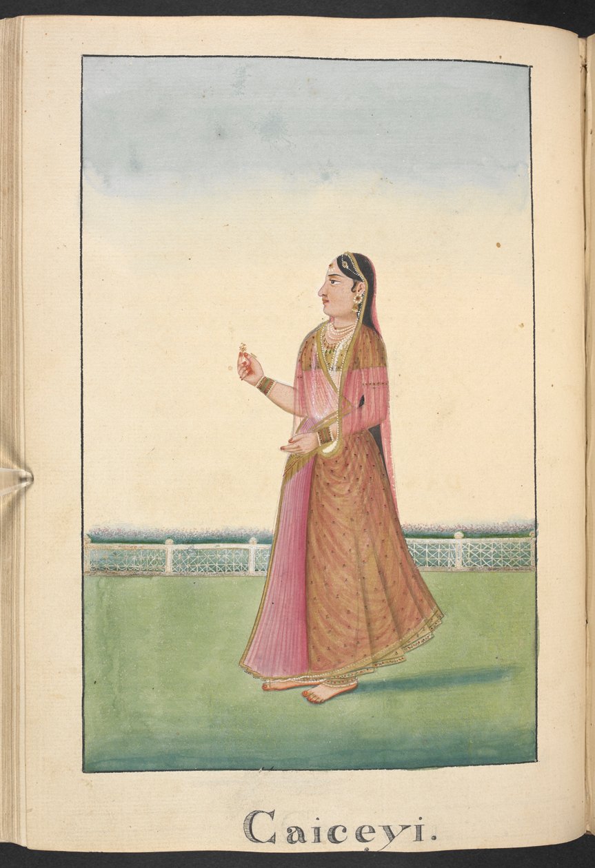 Kaikeyi, Dasaratha király felesége és Bharata anyja. alkotó: Indian School