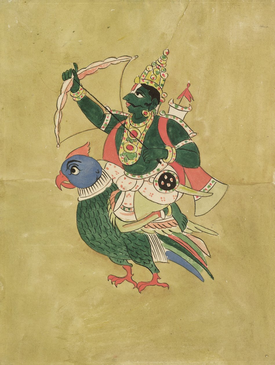 Káma, a szerelem istene, XVIII-XIX alkotó: Indian School