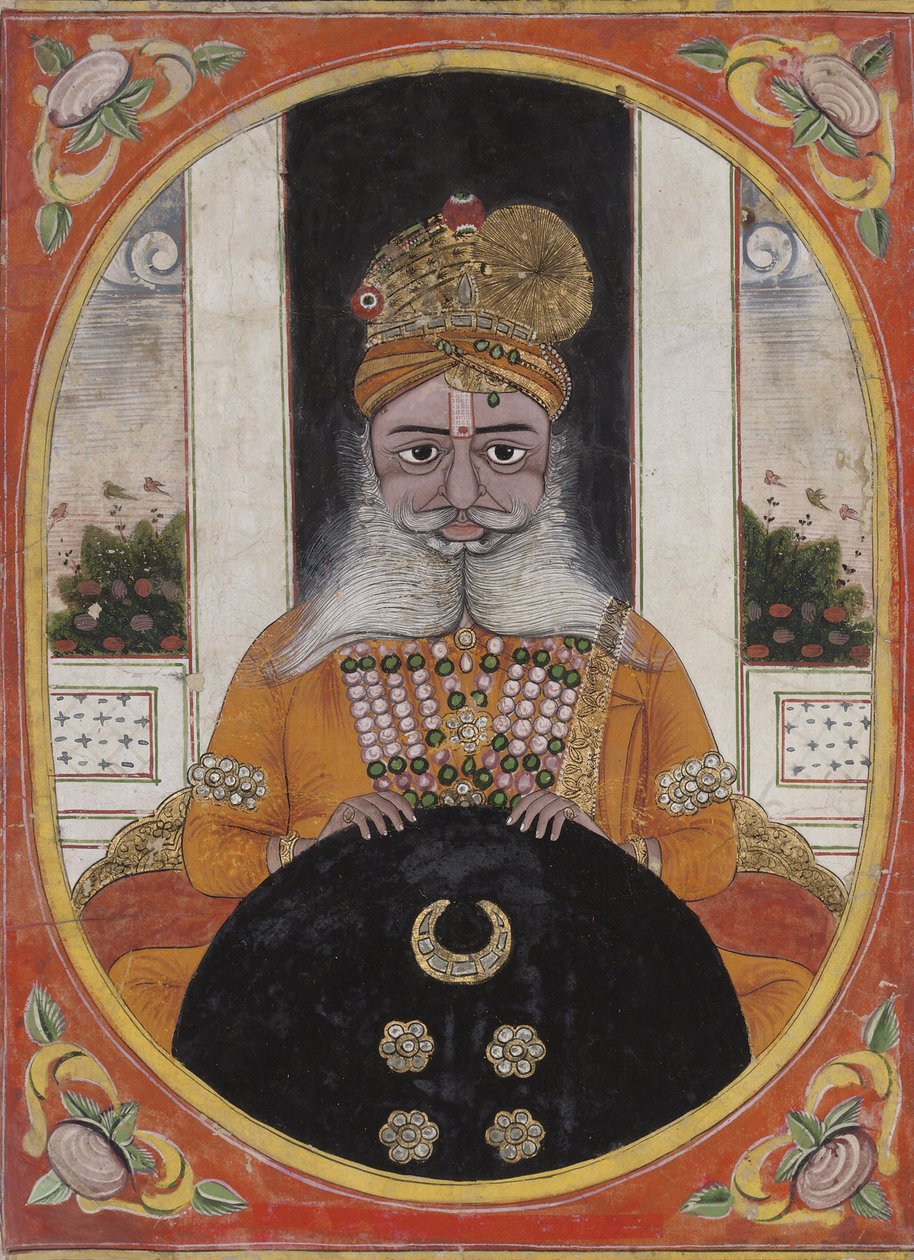 Maharaja Sardar Singh, Bikaner uralkodója, 1851-71 alkotó: Indian School
