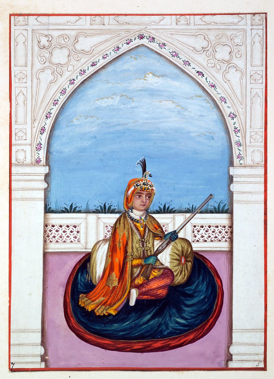 Maharaja Duleep Singh, A Pandzsáb királysága, uralkodói és főnökei, I. kötet, egy azonosítatlan indiai művész 27 akvarell tanulmányából álló kötet, 1840 körül (wc papíron) alkotó: Indian School