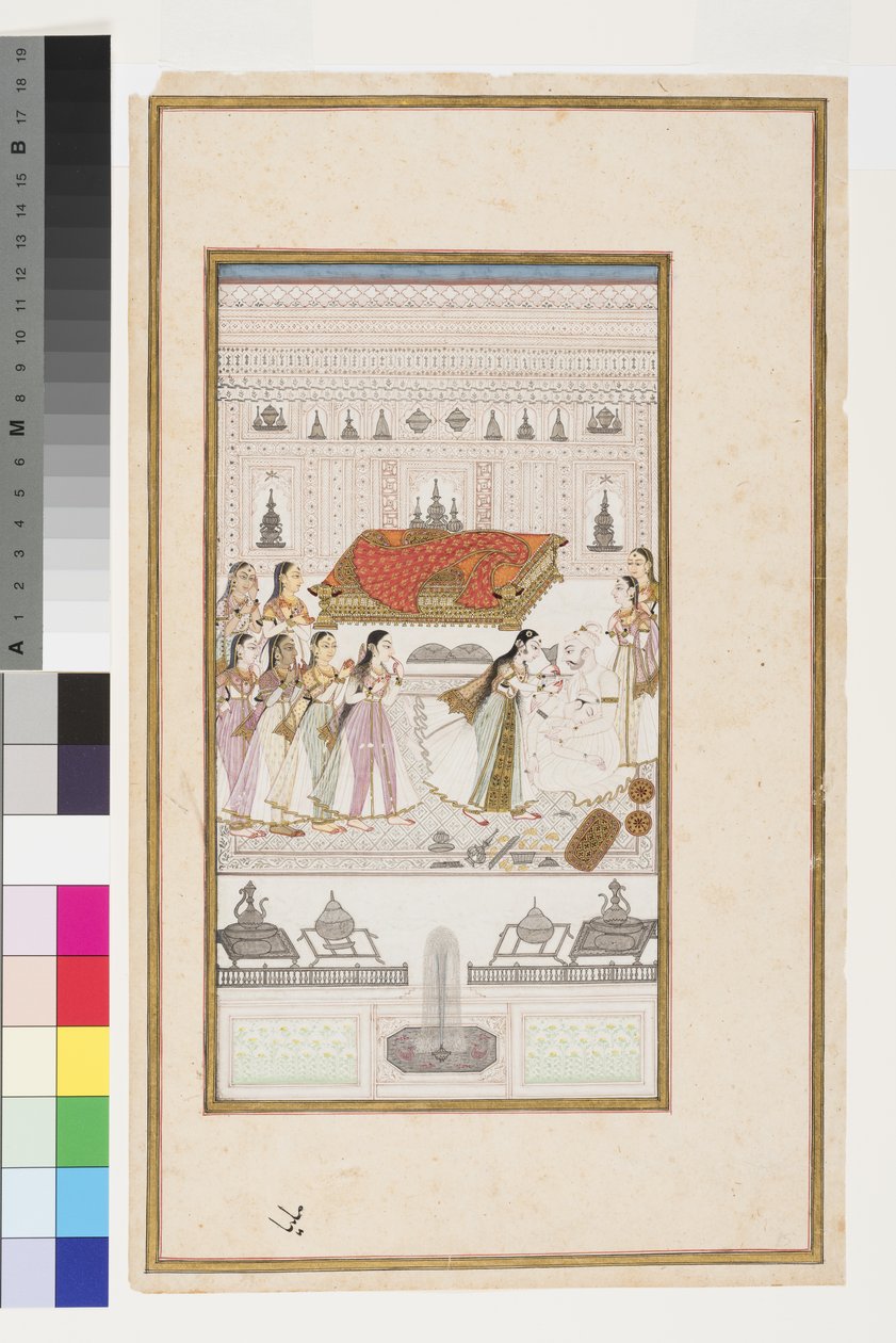 Manohar apja karjaiba omlik, 1710 körül alkotó: Indian School