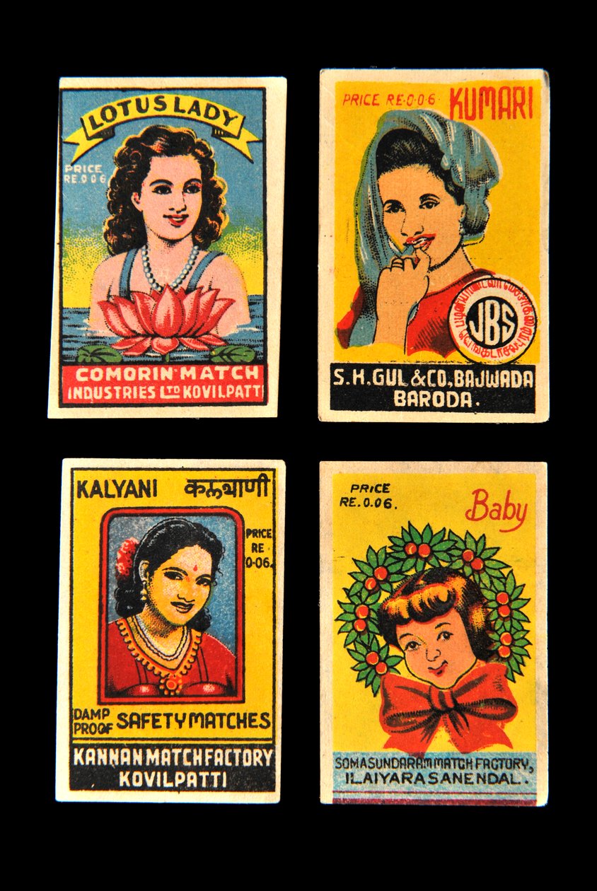 Matchbox címkék alkotó: Indian School