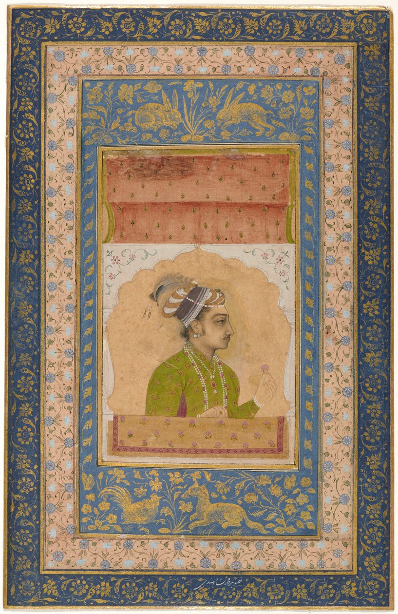 Dara Shikoh miniatűr portréja, 1640 körül (guache, papírlapra szerelve) alkotó: Indian School