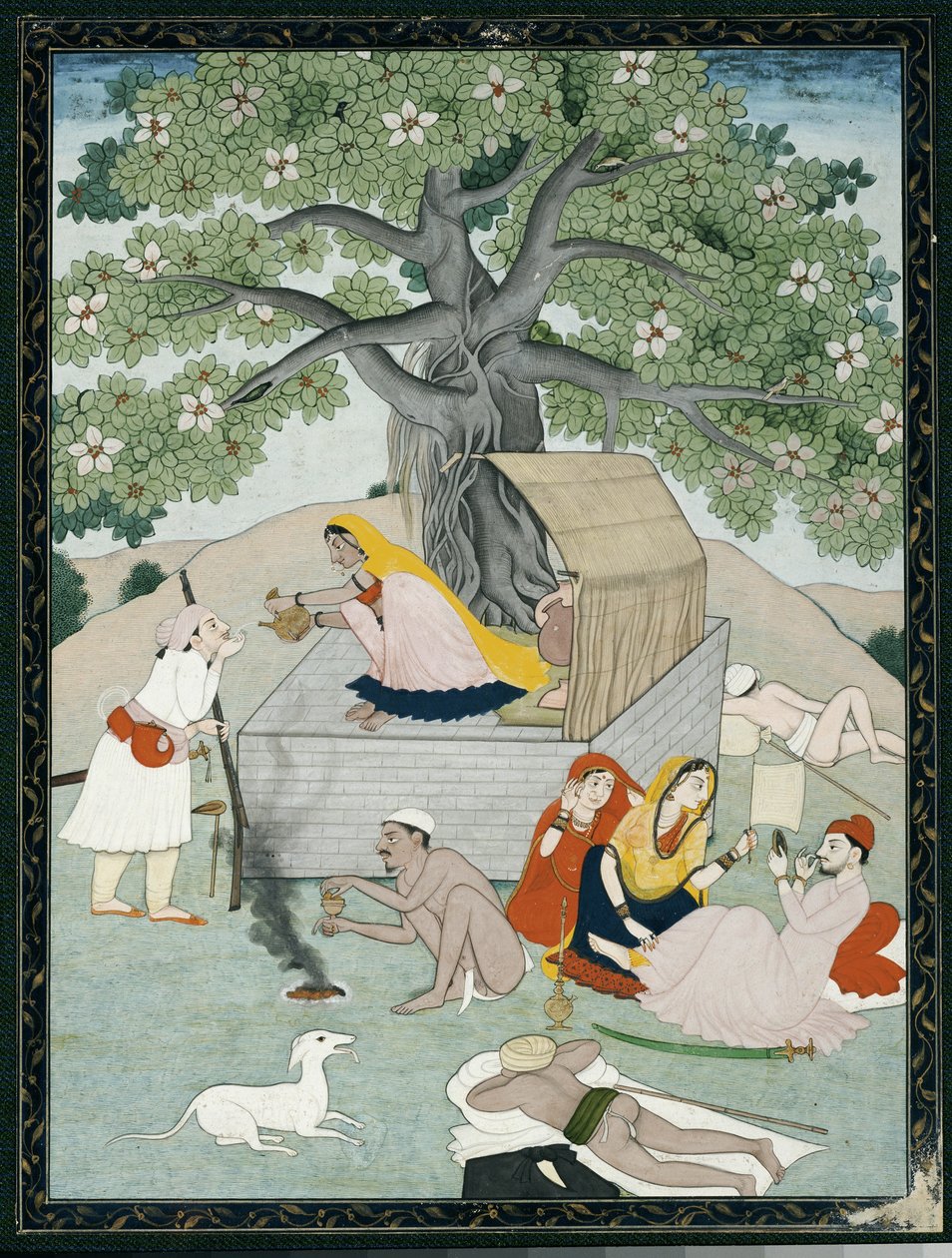 Miniatűr egy albumból, Kangra alkotó: Indian School