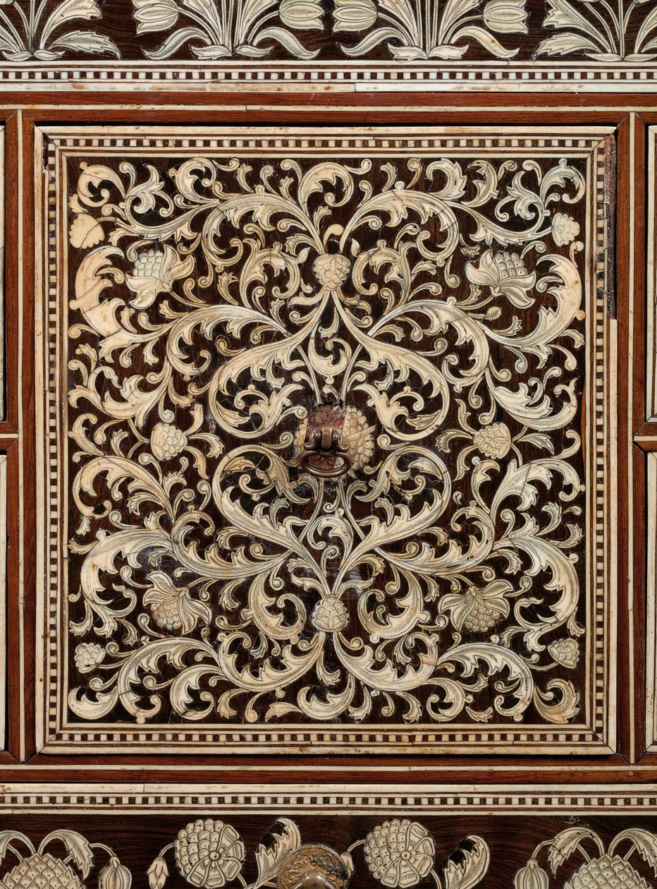 Mogul kabinet, Gujarat vagy Sindh, Nyugat-India alkotó: Indian School