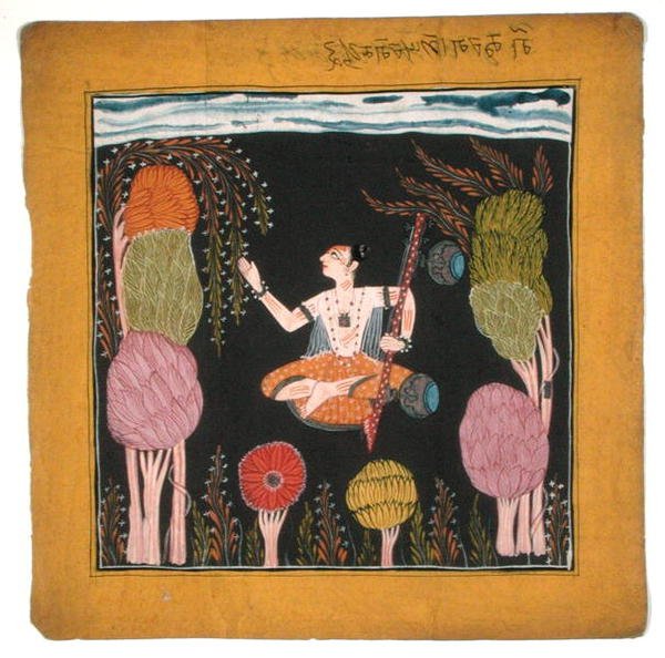 Musical Mode Goda Raga-Kulu-Pahari, C100-80 (gauche on paper) alkotó: Indian School
