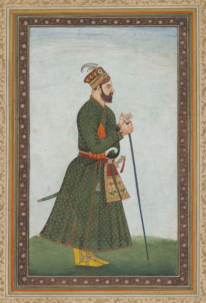 Nawab Ali-Mardan Khan, különálló albumfólió, 1900 körül alkotó: Indian School