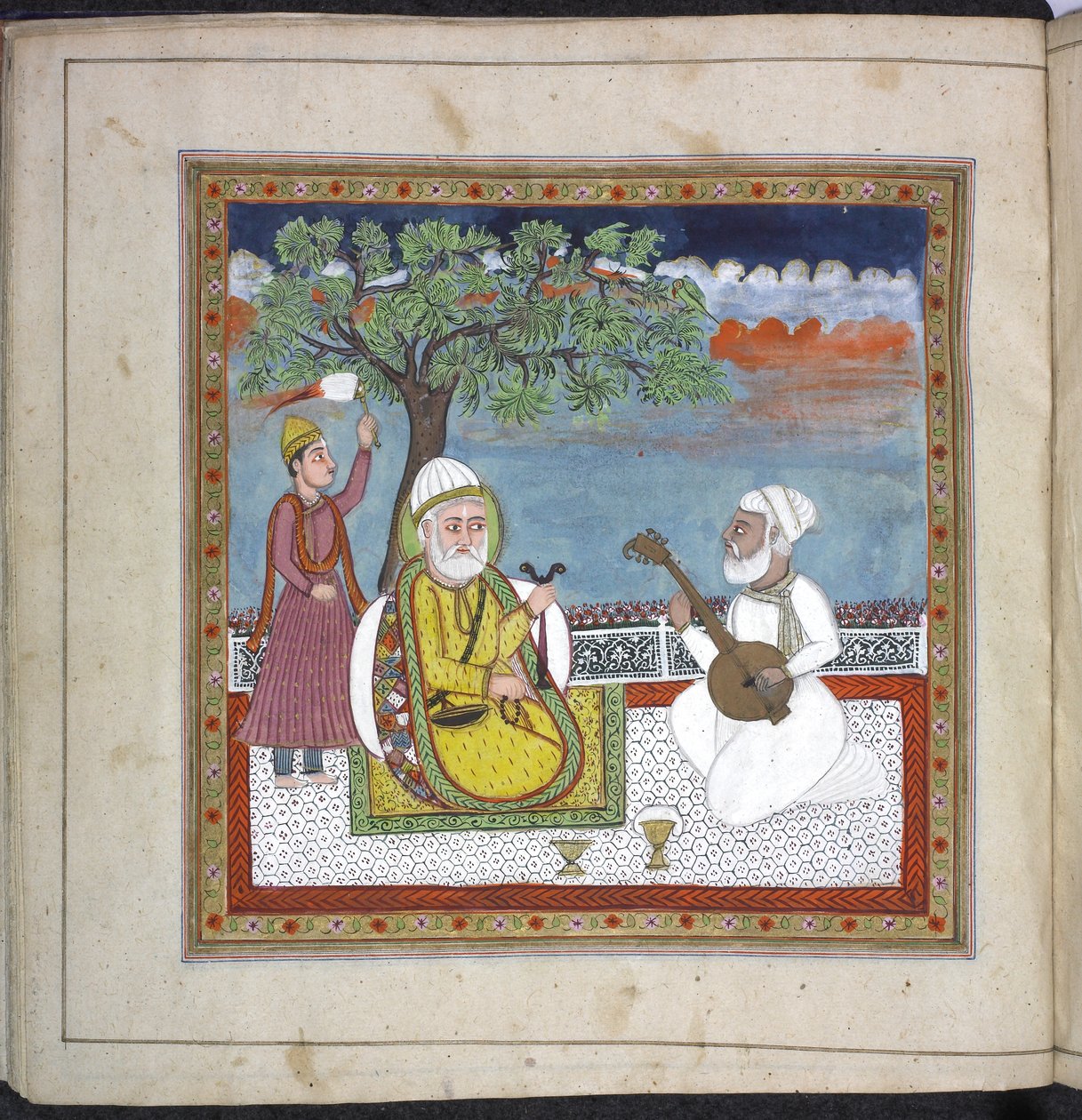 Panj.D.4 f.9 (balra), Rani Jindan imakönyve alkotó: Indian School