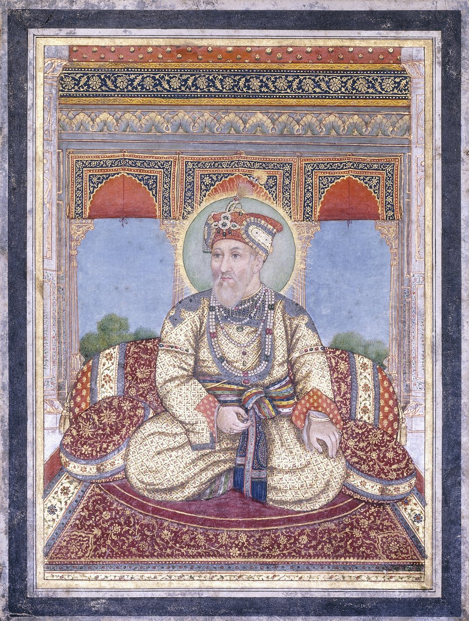 II. Akbar Shah portréja, 19. század eleje alkotó: Indian School