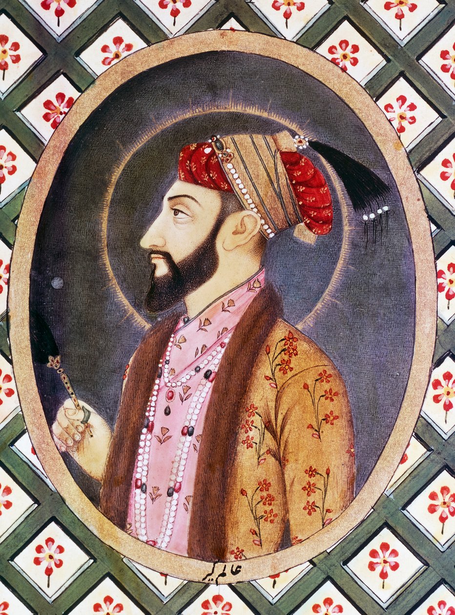 I. Alamgir (1618-1707) néven ismert Aurangzeb mogul császár portréja, India uralkodója 1658 és 1717 között alkotó: Indian School
