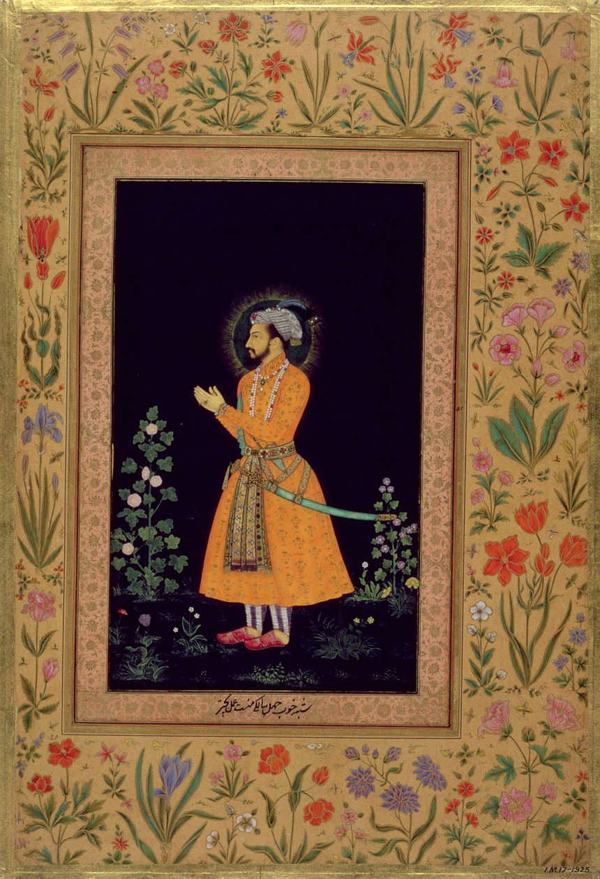 Shah Jahan (1592-1666) mogul portréja, 1632 körül alkotó: Indian School