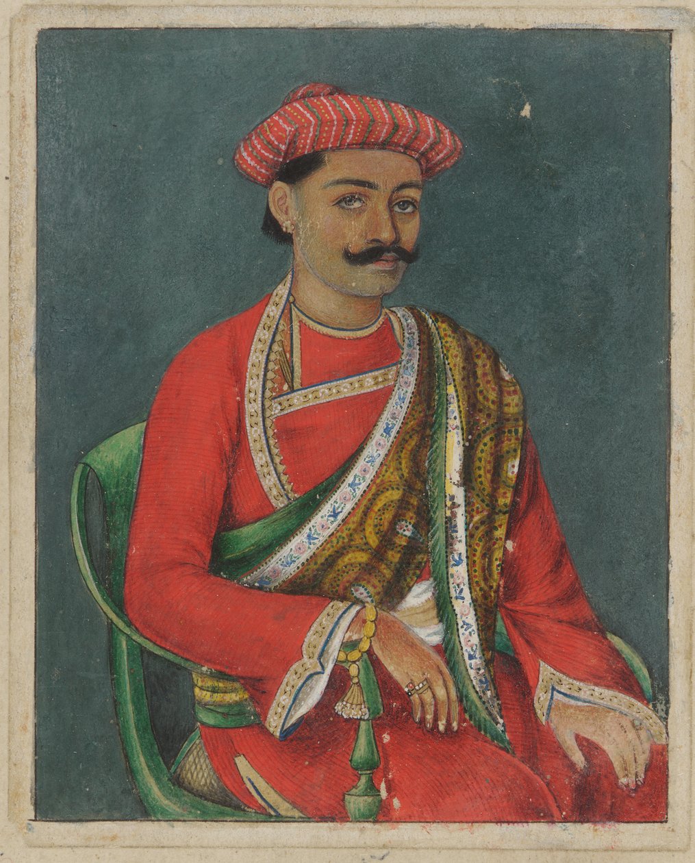Egy fiatal férfi portréja alkotó: Indian School