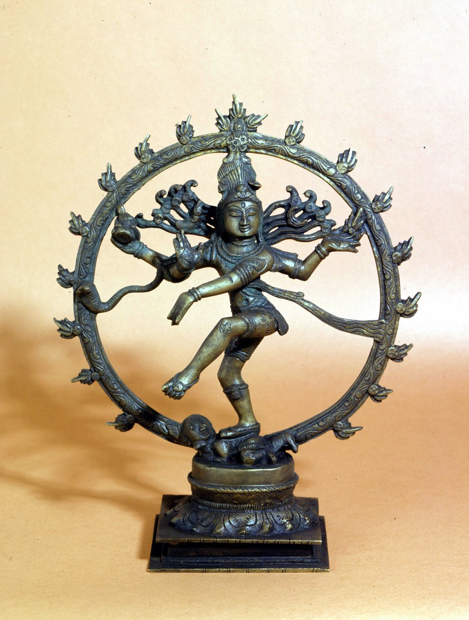 Shiva a tűz körében táncol, és összetöri a gonosz szellemét. 18. század. , Milánó alkotó: Indian School