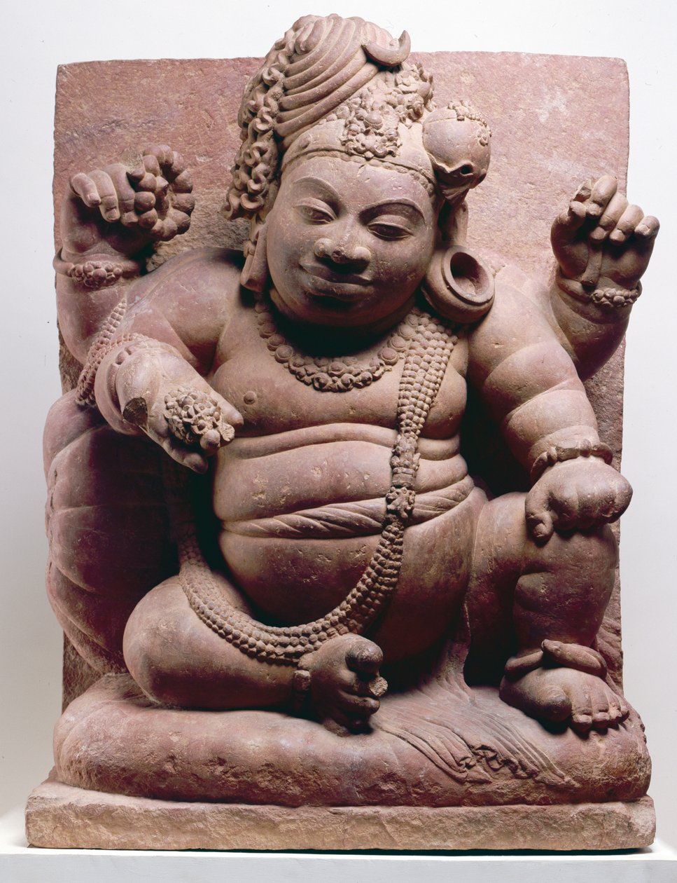 Siva, mint törpe, Mansar kultúra, i.sz. 500 (homokkő) alkotó: Indian School