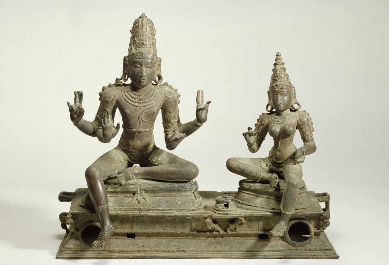 Somaskanda, Chola, Tamil Nadu (bronz) alkotó: Indian School