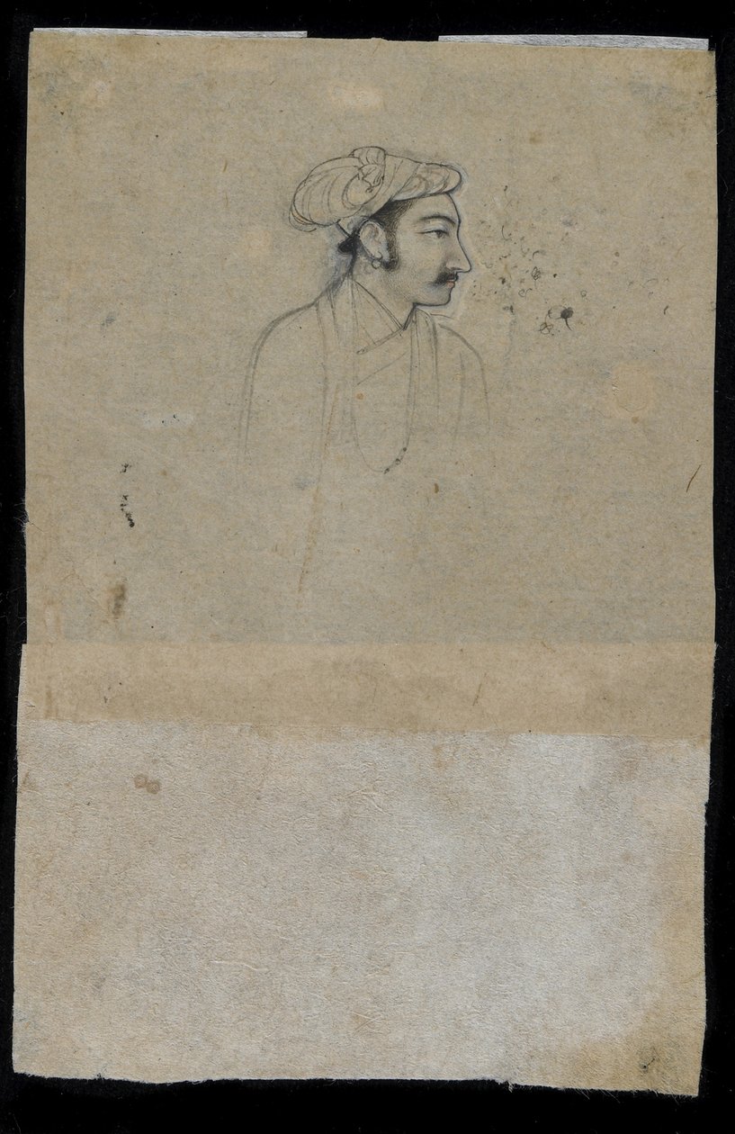 Khurram szultán (Shah Jahan) (tinta papíron) alkotó: Indian School