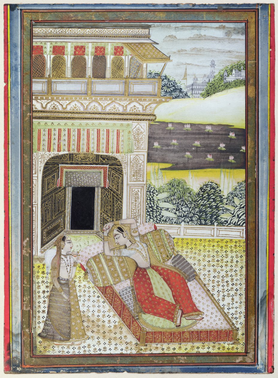 Az elhagyott Rani, egy Ragamala, Rajasthan Iskolából alkotó: Indian School