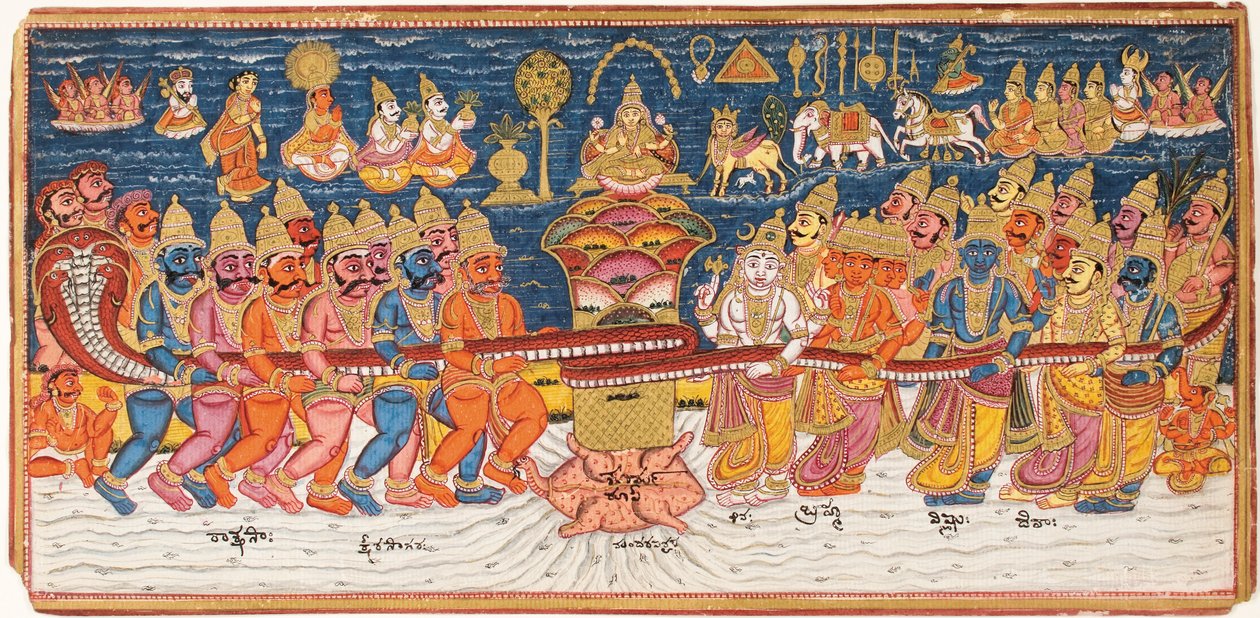 A tejóceán kavargása, 1825 körül alkotó: Indian School
