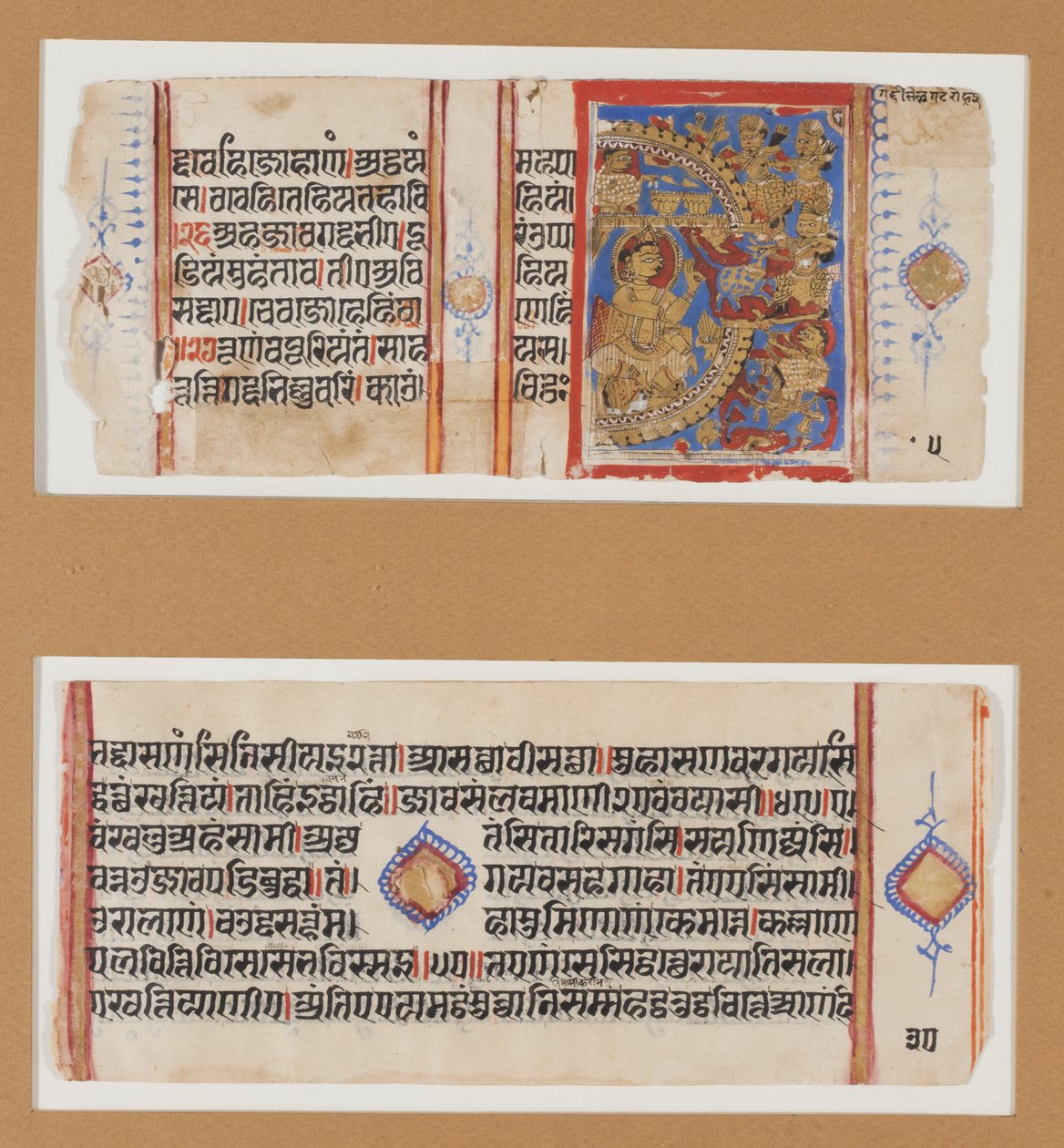 Ujjayimi ostroma; A Magic Ass megölése, 1600-1625 körül (tempera, arany, tinta papíron) alkotó: Indian School