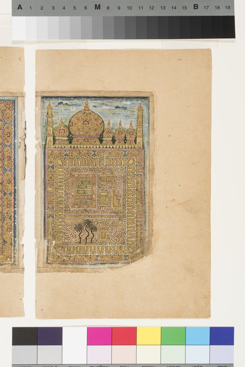 A próféta sírja Medinában, 1660 körül alkotó: Indian School