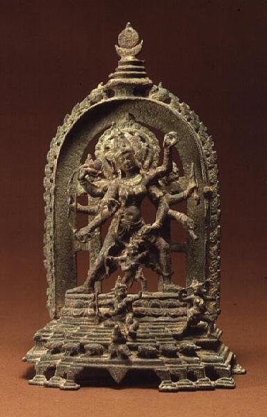 Tirthankara Parsvanatha, Maitraka, Akota, Gujarat (bronz) alkotó: Indian School