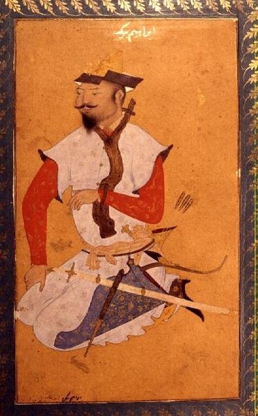 Türkomán fogoly, a nagy Clive Albumból, 16. század alkotó: Indian School