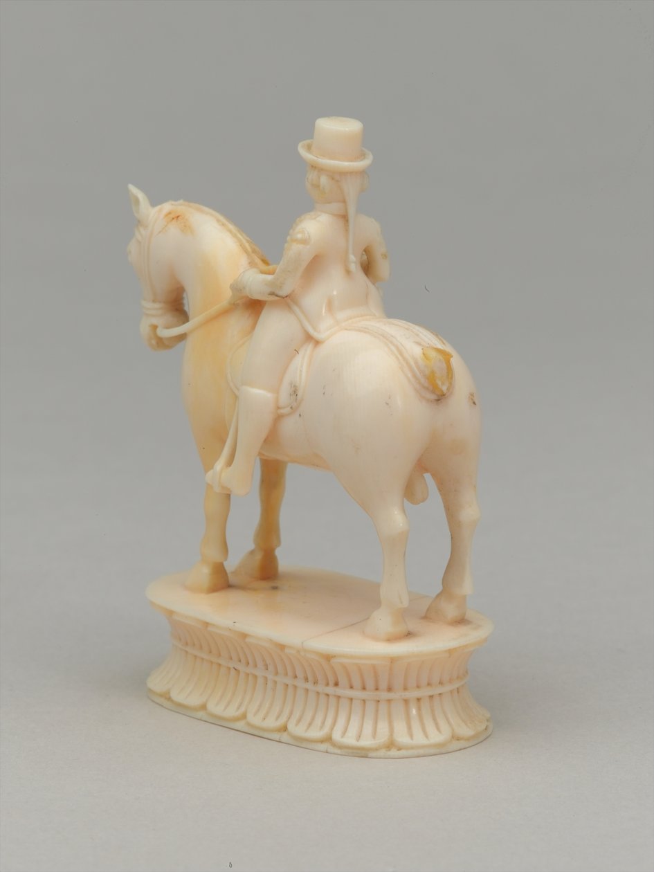 Fehér lovag, sakkfigura, India, 1820 körül alkotó: Indian School