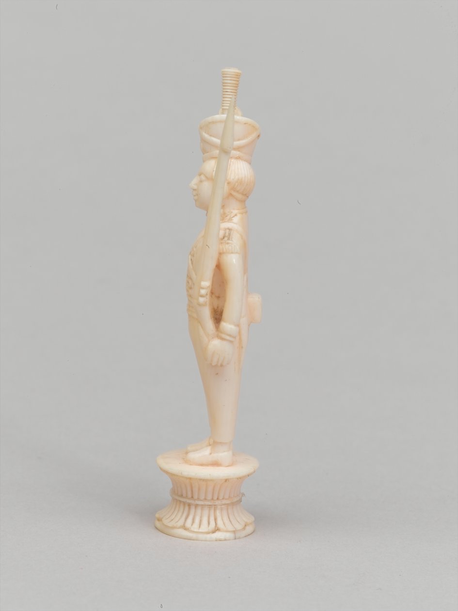 Fehér gyalog, sakkfigura, India, 1820 körül alkotó: Indian School
