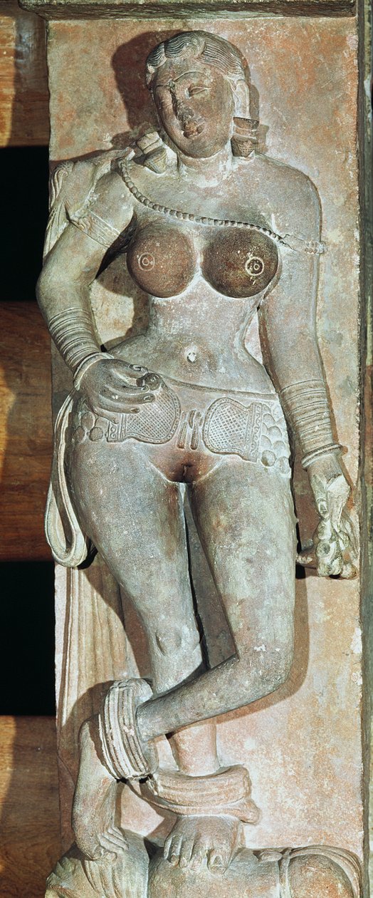 Yakshini, egy buddhista kapuból. Mathura, Uttar Pradesh, Kushana-korszak (i.sz. 30-241) alkotó: Indian School