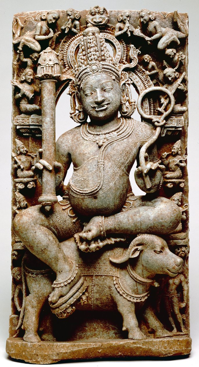 Yama, Bhubaneswar, Odisha, i.sz. 1100 (pala) alkotó: Indian School