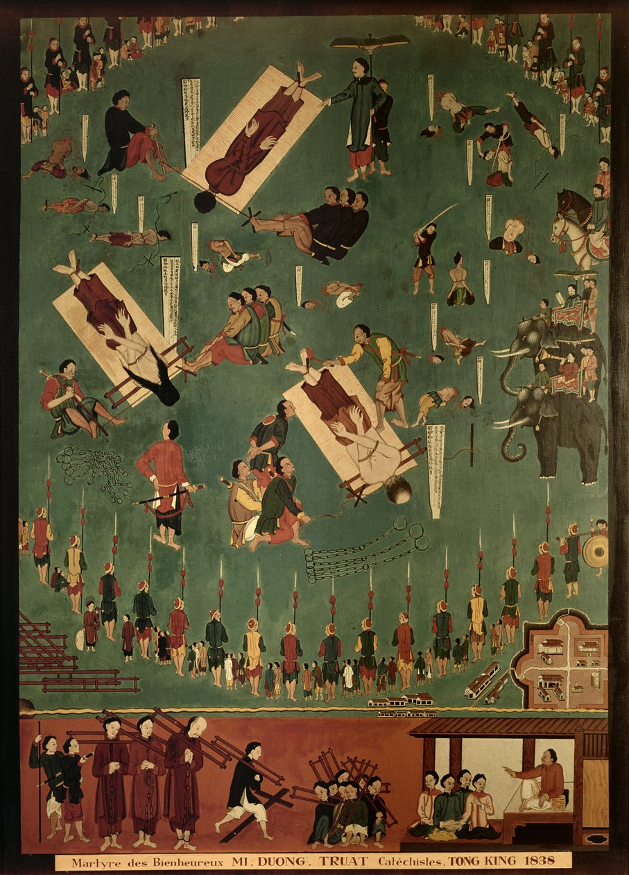 Boldog Mai mártíromsága, Duong és Trust St Tongling, Kína, 1838 1838 alkotó: Indo Chinese School