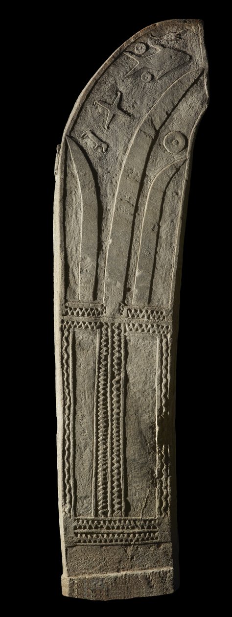 Emlékkő vagy sírjelző (penji reti), kb. 19. század (kő) alkotó: Indonesian School