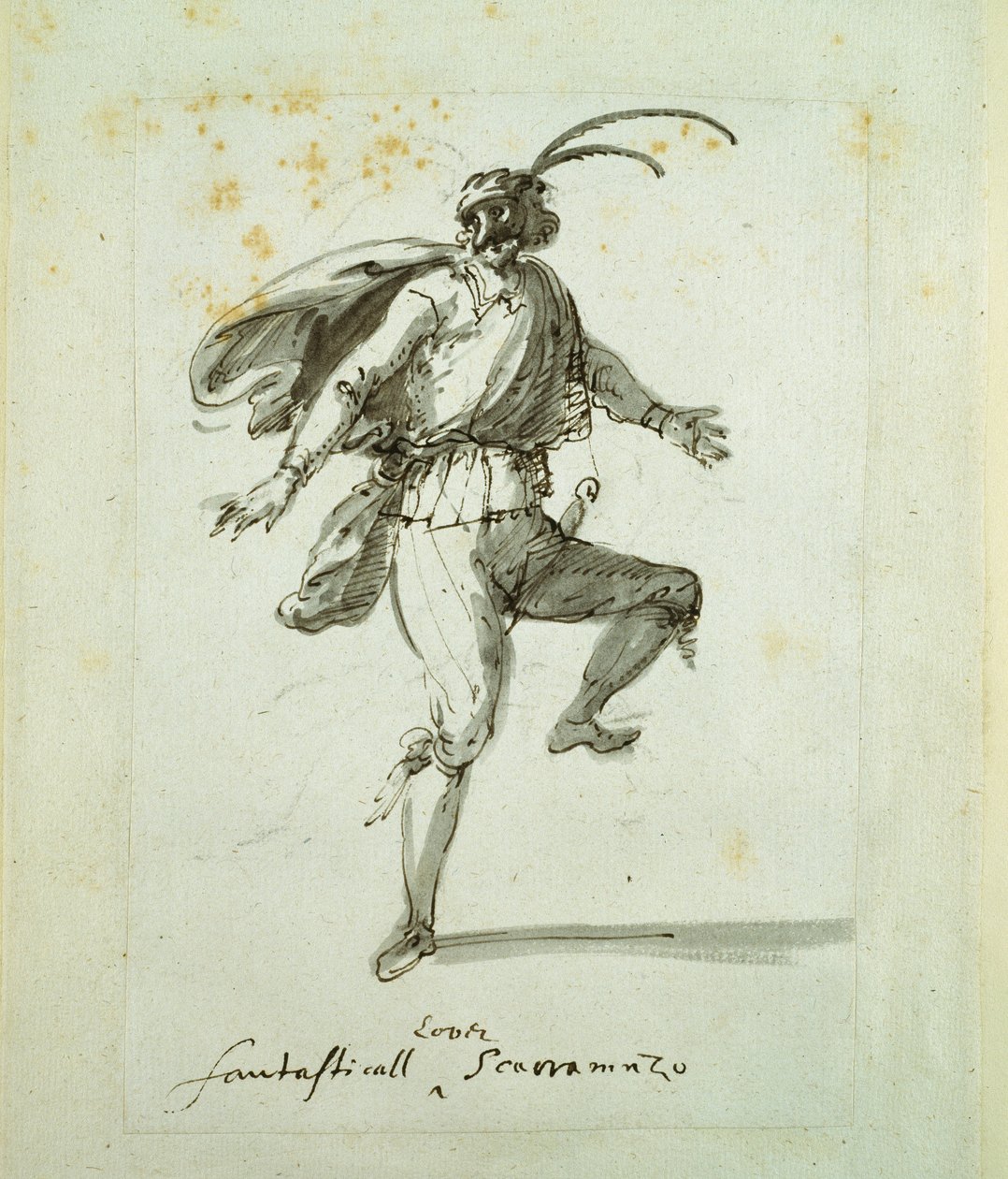 Fantasztikus szerető (toll és tinta papíron) alkotó: Inigo Jones
