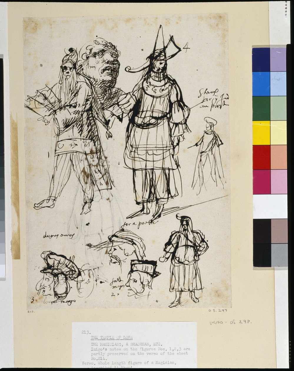 Színészek a "Szerelem templomában" alkotó: Inigo Jones