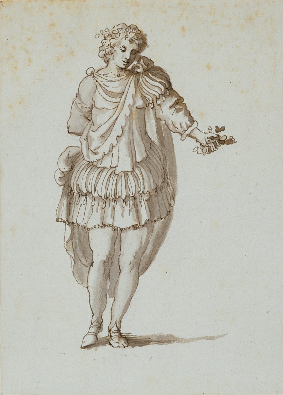 Zephyrus (toll és tinta papíron) alkotó: Inigo Jones