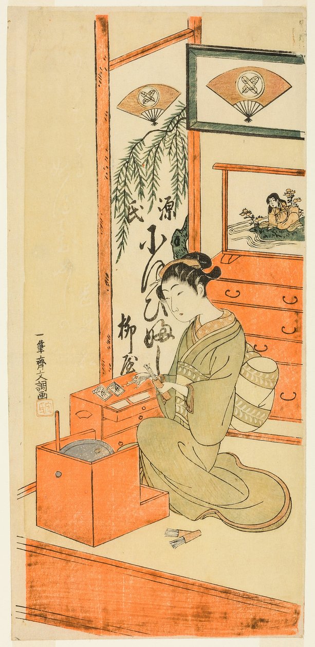 teafűz wisteria alkotó: Ippitsusai Bunchō