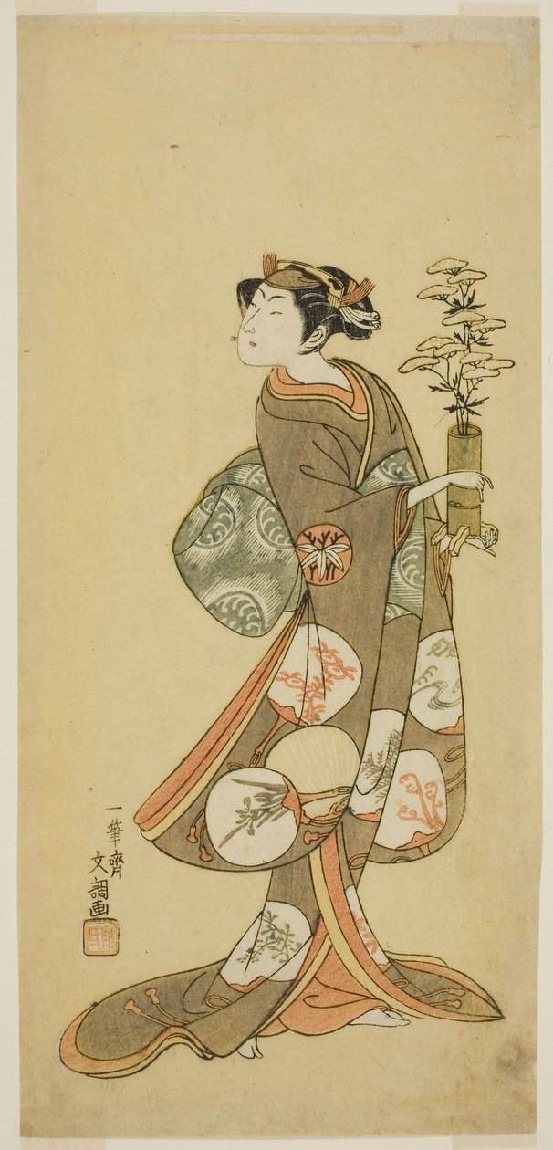 Yamashita Kyonosuke I színész női szerepben alkotó: Ippitsusai Bunchō