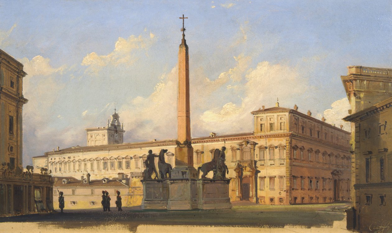 Quirinal tér, 1847 alkotó: Ippolito Caffi