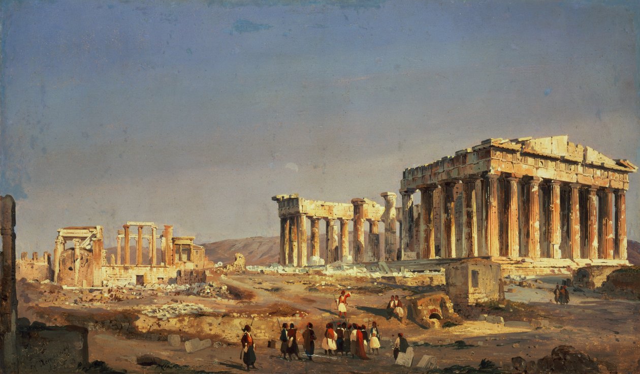 A Parthenon, 1863 alkotó: Ippolito Caffi