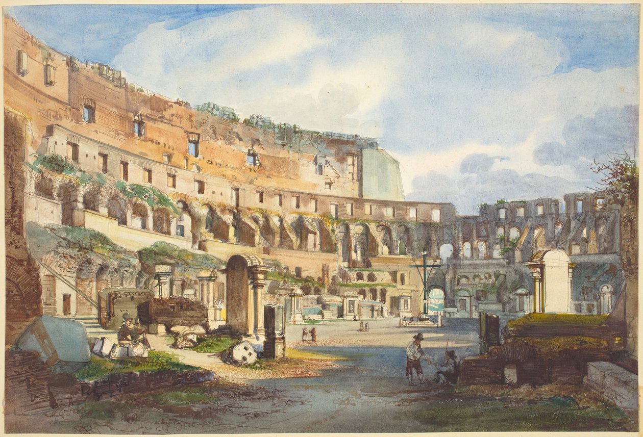 A Colosseum belseje alkotó: Ippolito Caffi