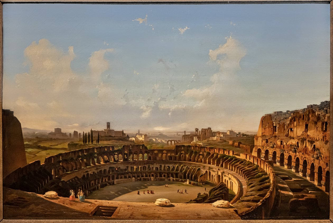 A Colosseum belső képe alkotó: Ippolito Caffi
