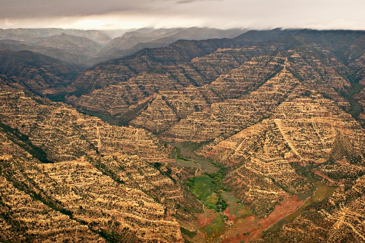 Range Creek légi felvételei, Utah, 2005 (fotó) alkotó: Ira Block