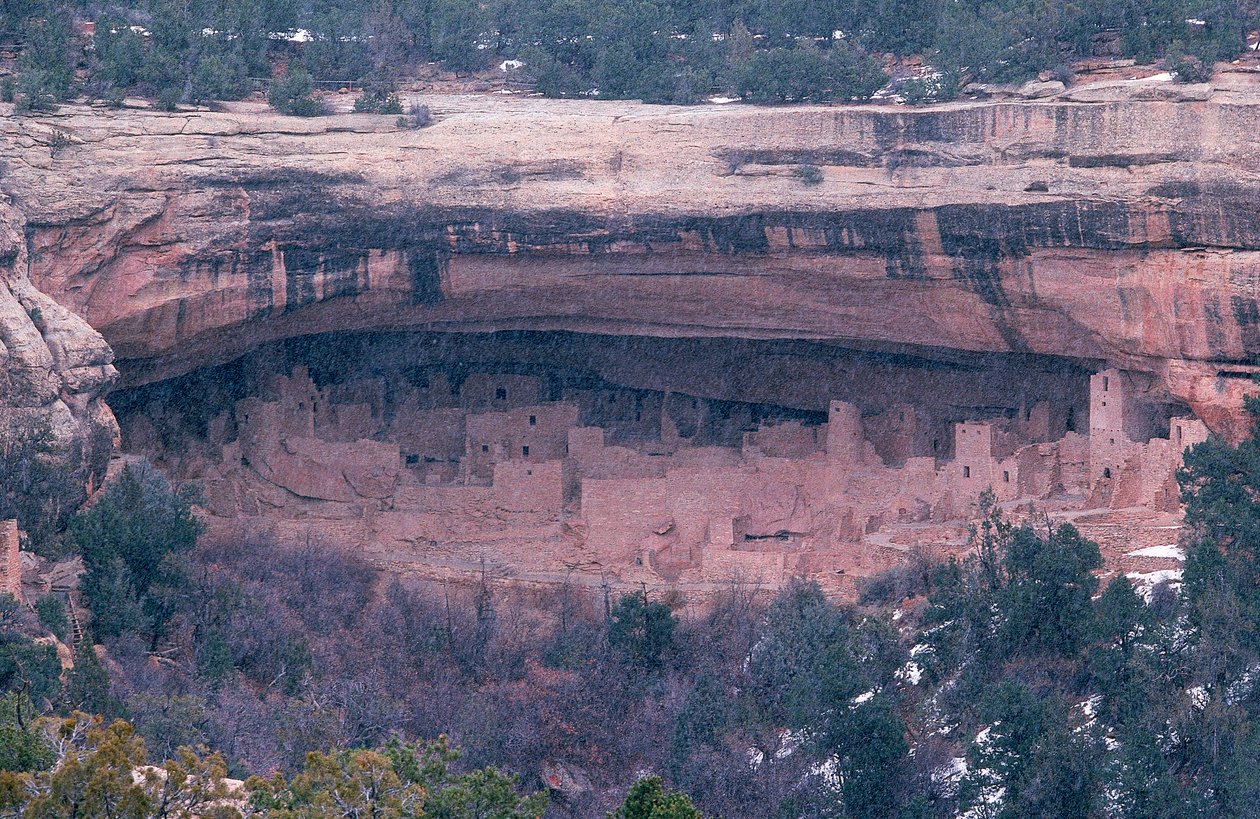 A Mesa Verde Nemzeti Park délnyugati sarkában fekvő Mesa Verde Nemzeti Parkban található Cliff Palace... alkotó: Ira Block