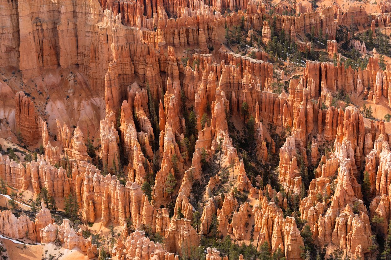 Hoodoos - erózió által létrehozott tornyok - a Bryce Canyon Nemzeti Parkban, Utah államban, 2019 (fotó) alkotó: Ira Block