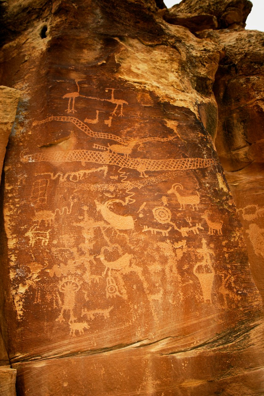 A Nine Mile Canyonban a Sandhill Crane petroglyph site., 2005 (fotó) alkotó: Ira Block