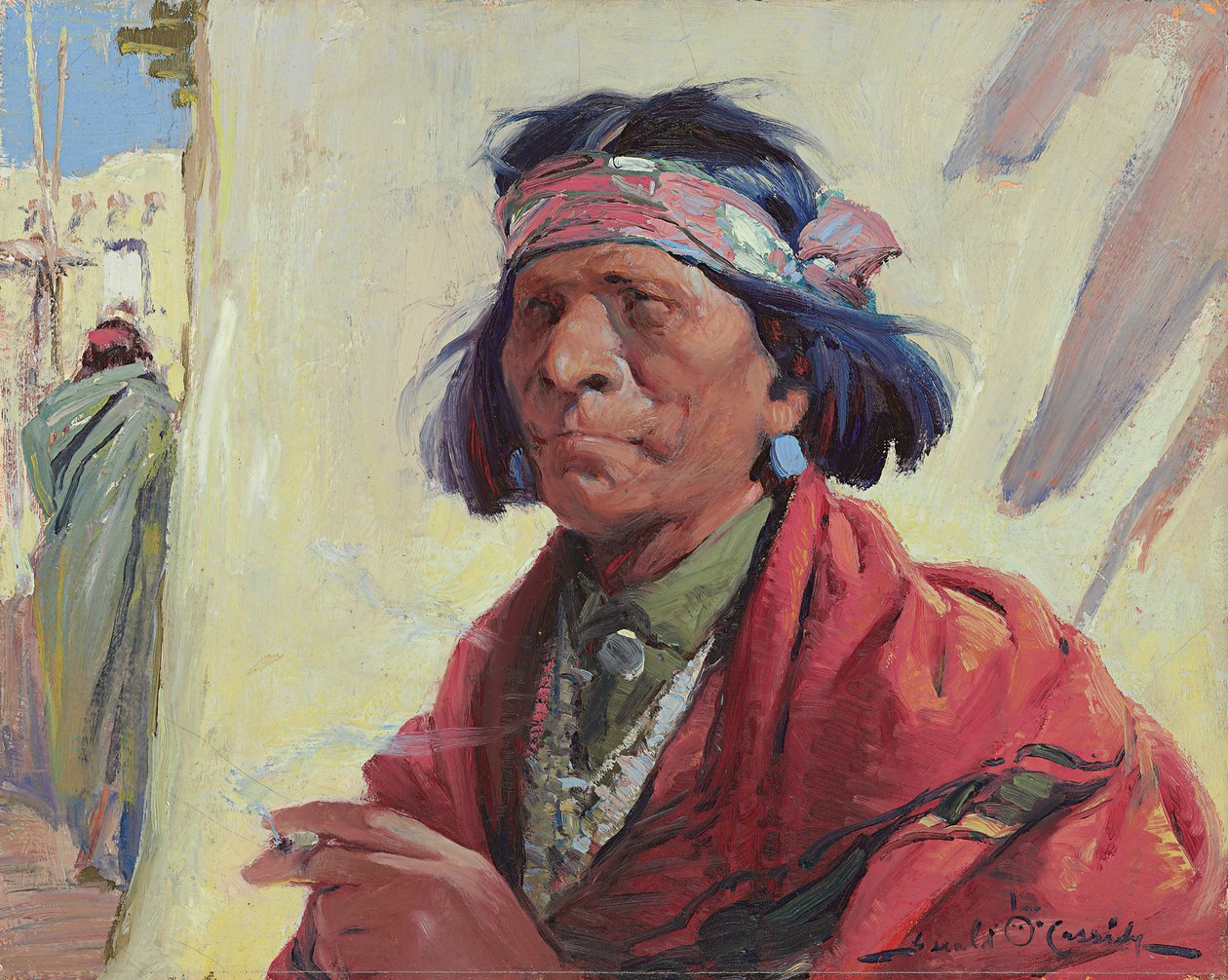 Taos indián (olaj, vászon) alkotó: Ira Diamond Gerald Cassidy