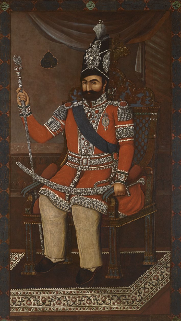 Mohammad Shah Qajar portréja 1810-1848 alkotó: Iranian Master