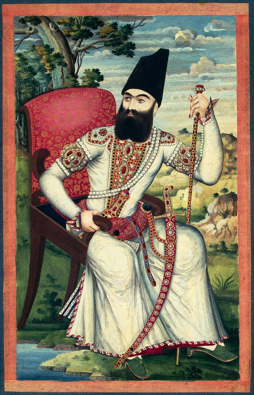 Abbas Mirza herceg portréja, 1820 körül alkotó: Iranian Master