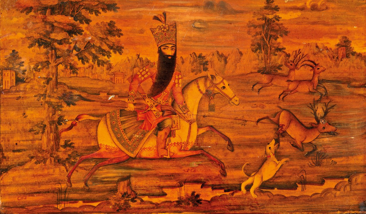 Egy Qajar-koporsó részlete alkotó: Iranian School