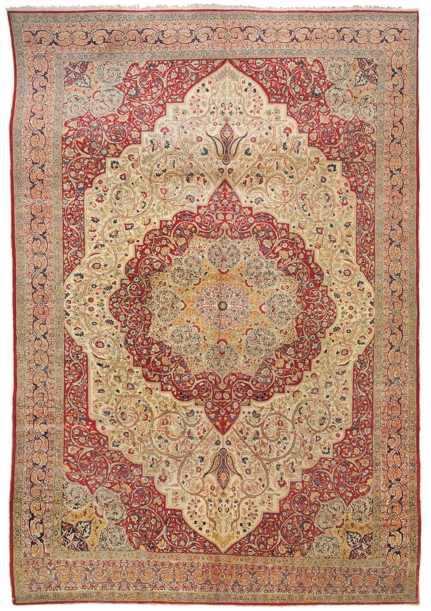 Haji Jalili Tabriz szőnyeg, 1890 körül alkotó: Iranian School